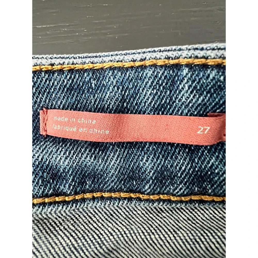 Pilcro and the Letterpress High Rise Cigarette Distressed Jeans Blue 27 - Picture 5 of 13